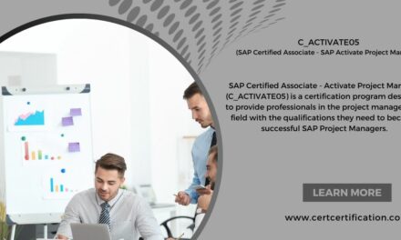 SAP Certified Associate – Activate Project Manager (C_ACTIVATE05)
