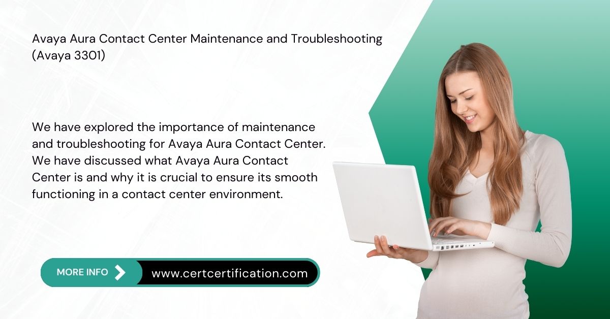 Avaya Aura Contact Center Maintenance and Troubleshooting (3301)