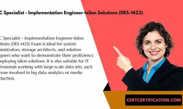 EMC Specialist – Implementation Engineer-Isilon Solutions (DES-1423) Exam
