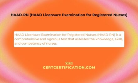 HAAD Licensure Examination for Registered Nurses (HAAD-RN)