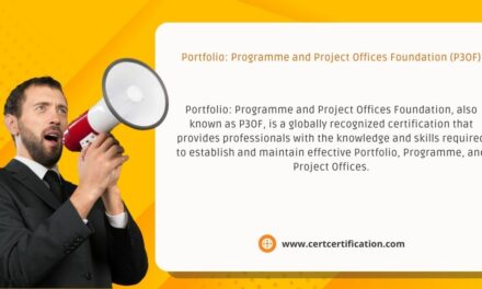 Portfolio: Programme and Project Offices Foundation (P3OF)
