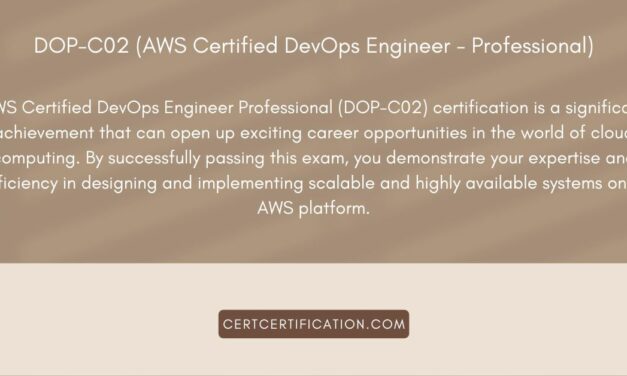 Preparing for the AWS Certified DevOps Engineer Professional Exam: Tips and Resources
